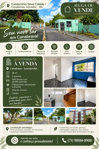 ALUGA APT 2/4 - CANABRAVA- DIRETO COM PROPRIETARIO