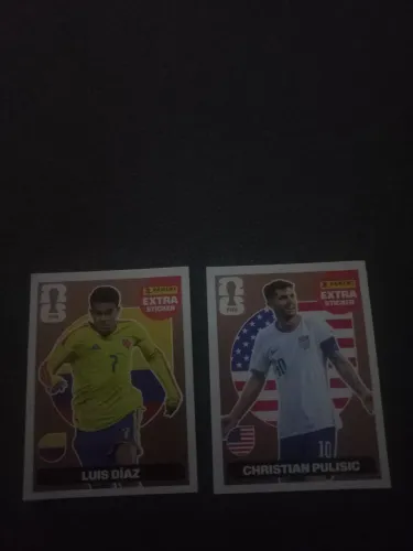 LUIS DÍAZ BRONZE, CRHISTIAN PULISIC BRONZE 80R$ CADA UMA