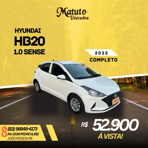 Hyundai HB20 Sense 1.0 Flex 12V MEC 2022