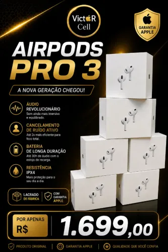 AirPods Pro 3 | Lacrado | Novo