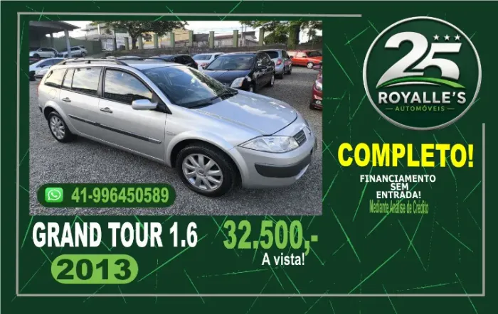 Renault Megane Grand Tour Dynam. Hi-flex 1.6 16V 2013