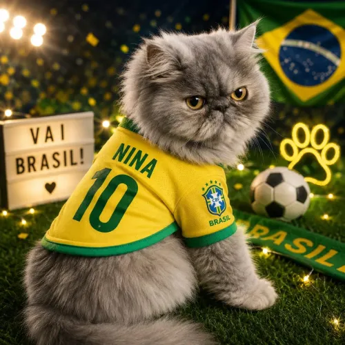 Gata persa linda.