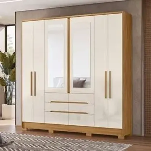 Guarda Roupa Casal 6 Portas e 6 Gavetas C/Espelho - (Oferta)!!