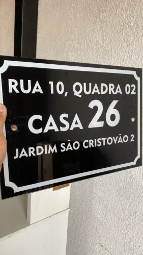 Placa de endereço de vários modelos 