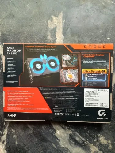 Placa de vídeo Rx 6400 4gb eagle