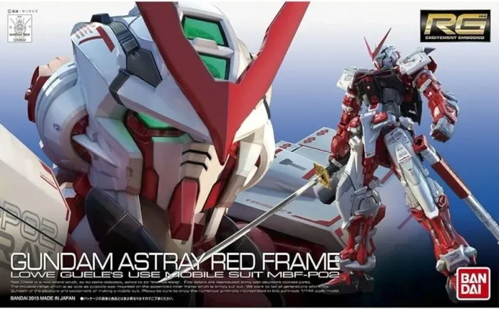 Bandai real grade Gundam astray red frame