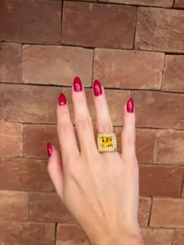 Jogo de anel e brinco de bijuteria de alta qualidade