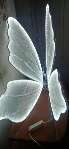 Borboleta de led para decoração 1 metro