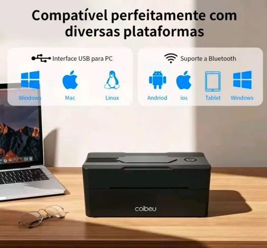 Impressora térmica para etiquetas adesivas