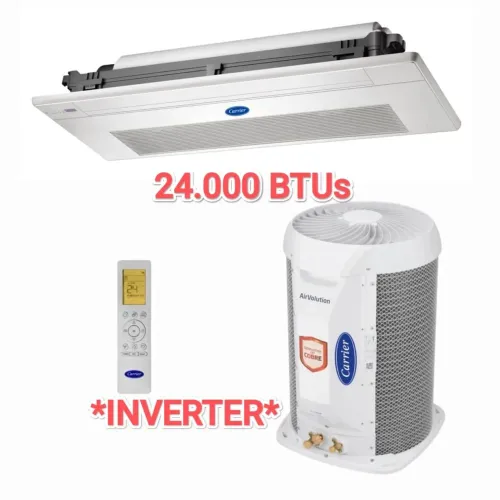 Ar Split Cassete 1 Via Carrier Inverter 24.000 Btus + Novo + Nota + Garantia+ Cartão 12x!!