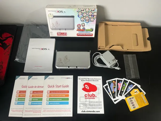Nintendo 3ds XL CIB edição 30 anos Luigi 64gb
