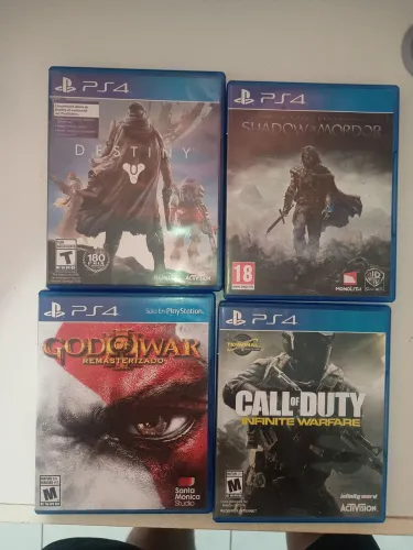 4 Jogos  ps4 todos por 120,00