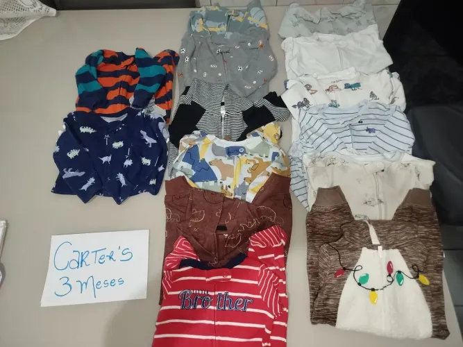 Lote macacão carters 3 meses