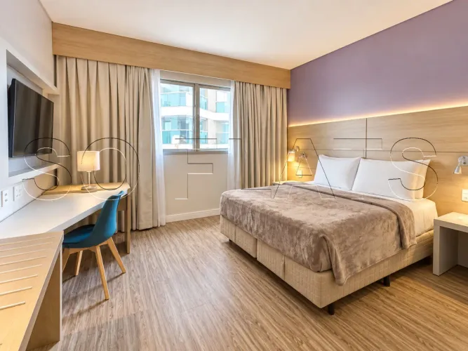 Flat Mobiliado à Venda no Gonzaga em Santos com 25m² Próximo à Praia