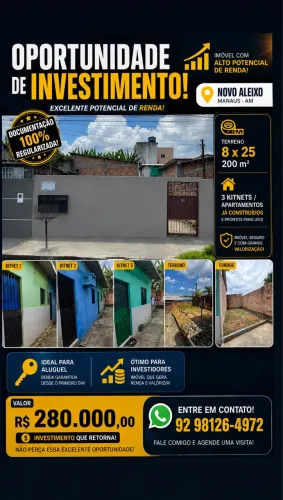 TERRENO COM KIT NET A VENDA