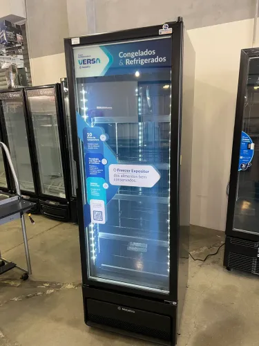 Freezer vertical expositor 570L multi temperatura FROST FREE - pronta entrega