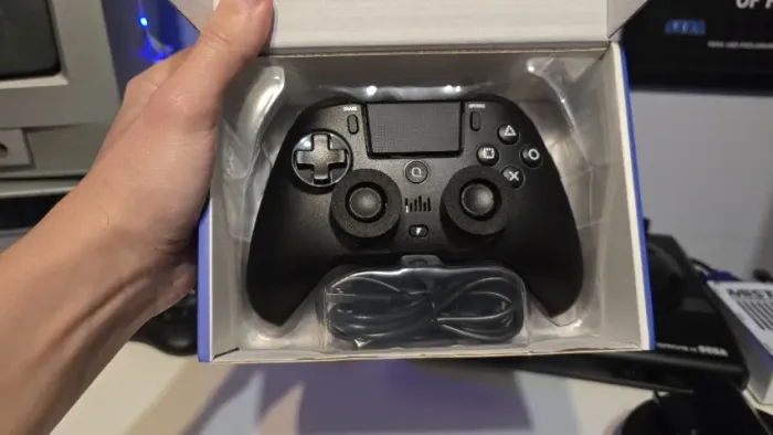 Controle bluetooth QRD Spark N5 pra PlayStation 4 PS4/PS3 (também funciona no PC)