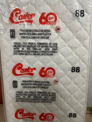 Colchão de Solteiro espuma, Castor.