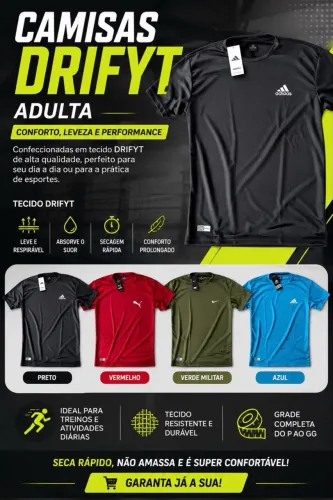 Camisas dry-fit
