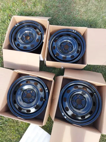 4 Rodas de ferro originais aro 16 furação 5x100, Novas, para Volkswagen VW