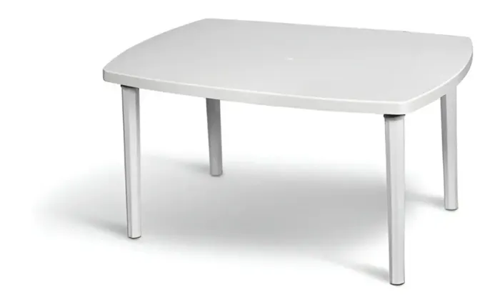 Vendo Mesa Plastica Grande Retangular Desmontável Cor Branco