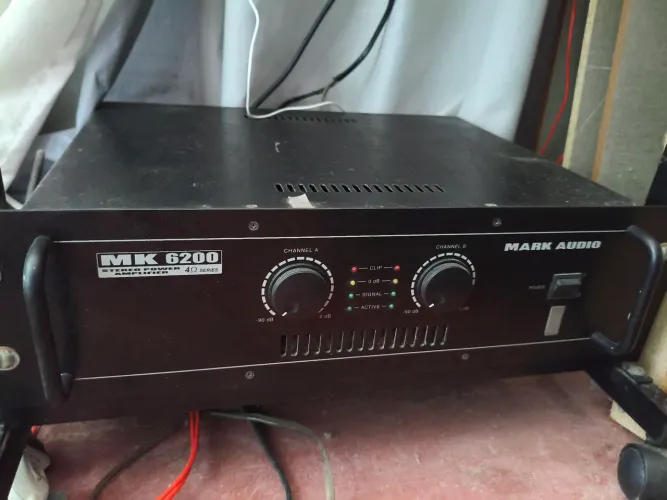 Amplificador De Potência Mark Audio 1.200 W Rms -<br>(1)<br>MK 6200