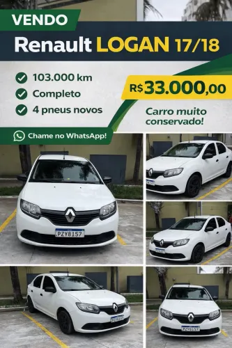 Renault Logan Authentique Flex 1.0 12V 4P 2017