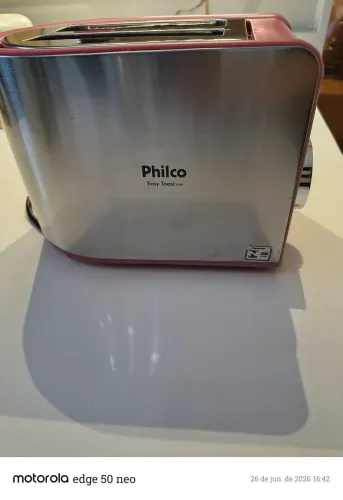 Torradeira Philco Easy Toast 850w Vermelho Philco 127v