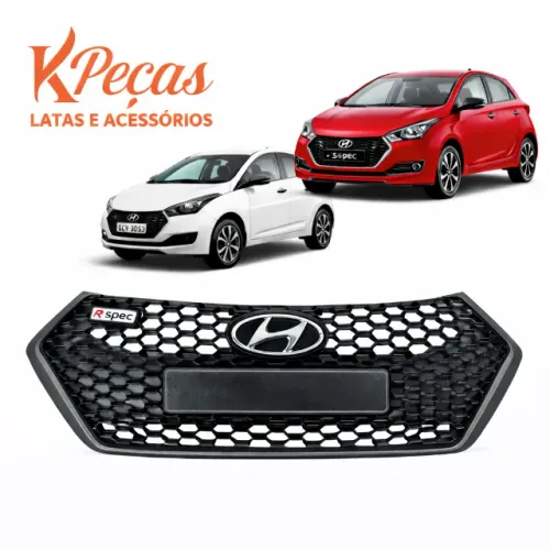 Grade Hyundai Hb20 R-spec 2014 2015 2016 2017 2018 2019 Preto Brilhante - Original