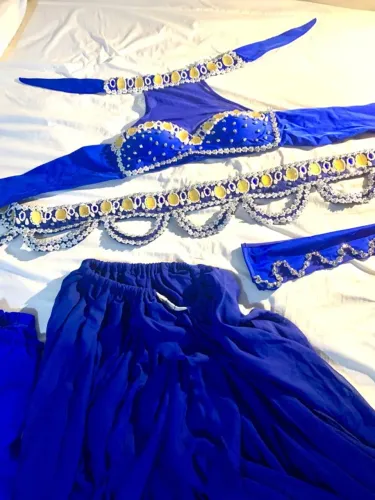 Figurino Dança do ventre Azul