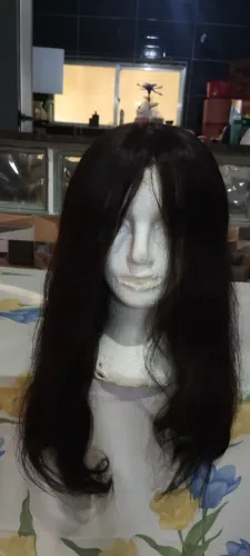 Lace repartição livre - cabelo humano 50 cm