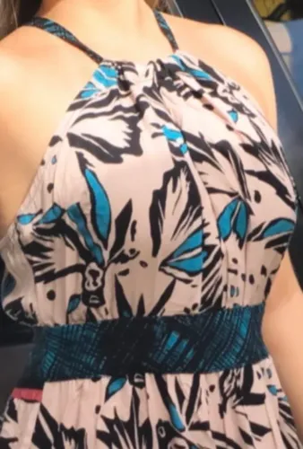 Vestido longo estampado - P.