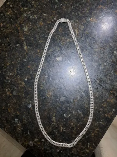 Cordão de prata pura 925