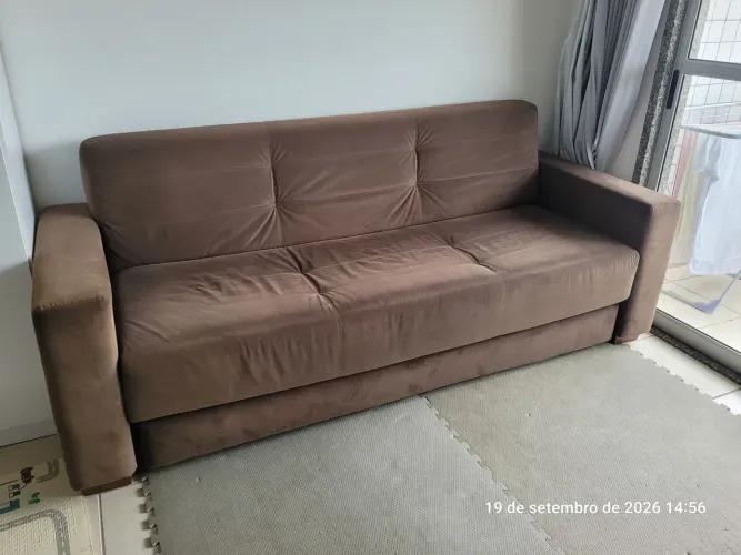 Sofá cama 4 lugares sentados e 3 deitados