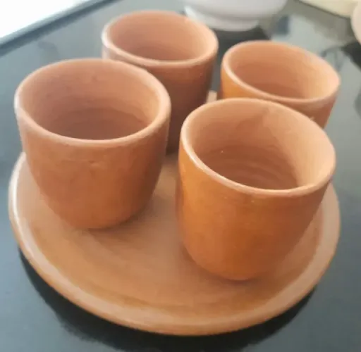 Vasos de cerâmica decorativo