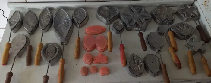 Kit Profissional com 26 Frisadores para Flores em EVA e Tecido (Alumínio + Resina)