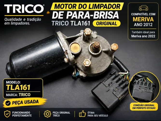 Motor Limpador Parabrisa Dianteiro Meriva 2003 A 2012 Original Trico TLA161