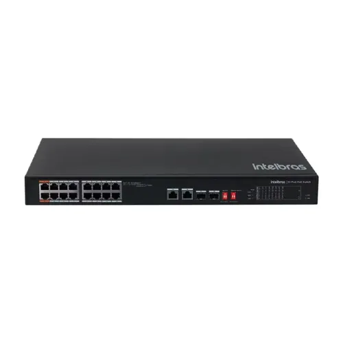 Swithc Intelbras poe 16 p SF 1822 Hi poe preto