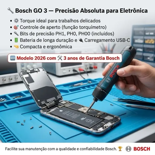 ? Bosch GO 3 ? precisão para quem trabalha com eletrônica