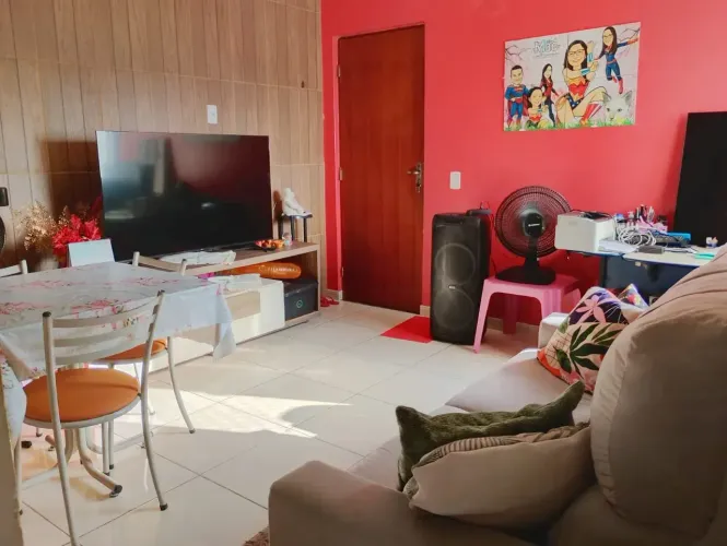 Alugo Apto no Res.Ilha Bela, c/ 2 quartos, Wc social, sala conjugada, cozinha c/ modulado