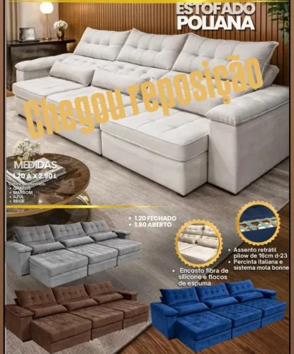 Sofá Gigante de 2.90m- Novo- Conforto- de 4.699,99 por 3.399,00
