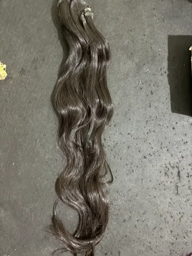 Cabelo humano preto liso