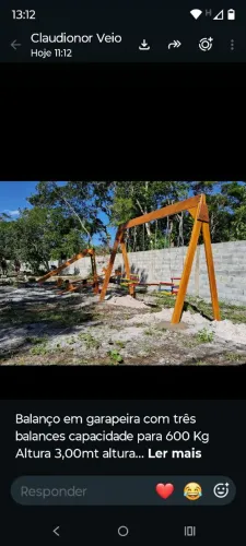Balanço 3 cadeiras