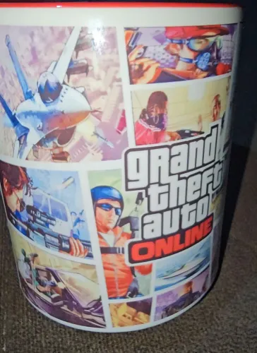 CANECA GTA ONLINE + SEU PERSONAGEM PERSONALIZADA