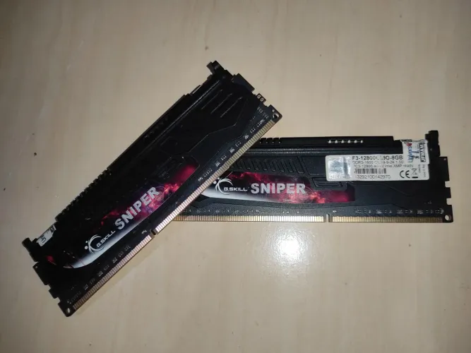Memória RAM G-SKILL SNIPER DDR3 1600mhz 2x4GB (8gb total)
