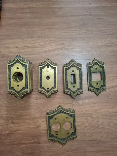 21 Espelhos de latão Colonial 