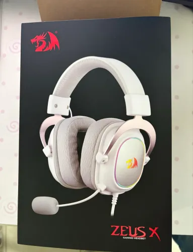 Headset Gamer Redragon Zeus X RGB White - Semi Novo
