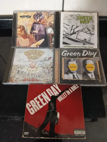Coleção cds Green Day 5 albuns
