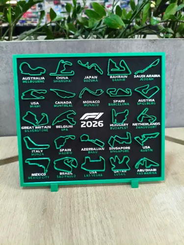 Quadro decorativo circuito fórmula um