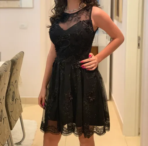vestido de festa preto